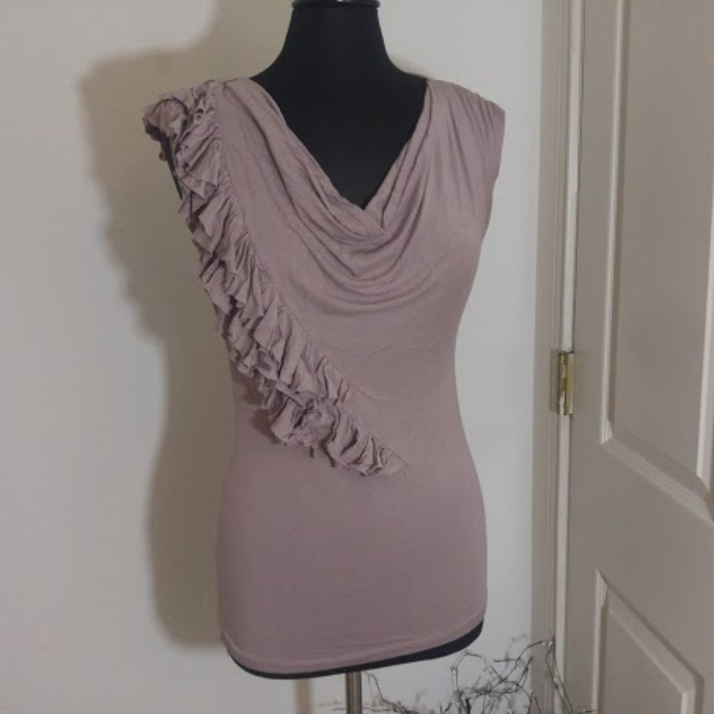 Casual Couture by Green Envelope Lilac Shirt L